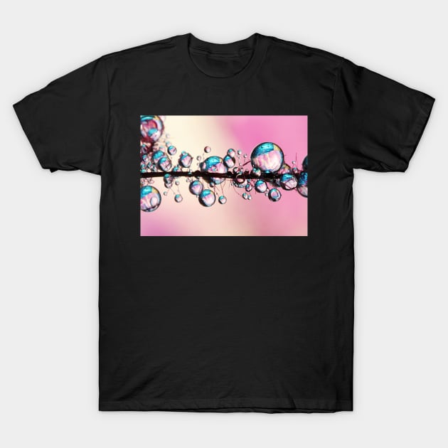 Pretty Pink Smokey Drops T-Shirt by SharonJ